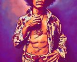 Jimi Hendrix — Comic Strip Canvas