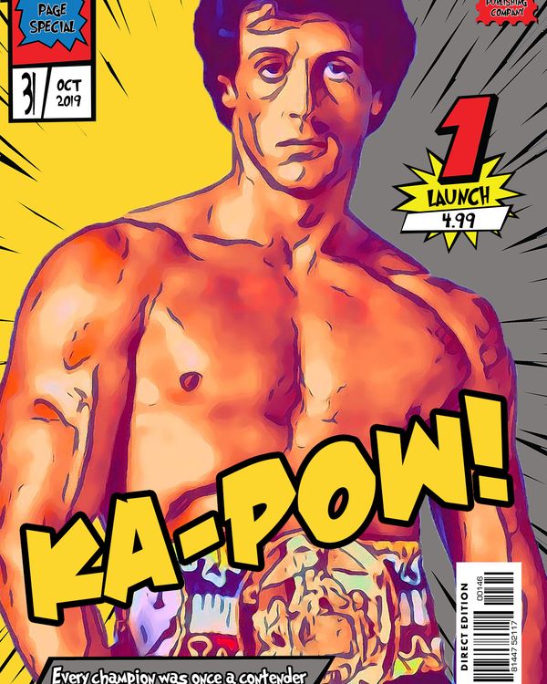 Rocky — Comic Strip Canvas