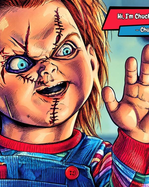 Chucky — Comic Strip Canvas