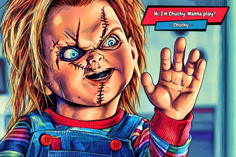 Chucky — Comic Strip Canvas