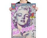 Marilyn Monroe lifestyle mockup — Comic Strip Canvas