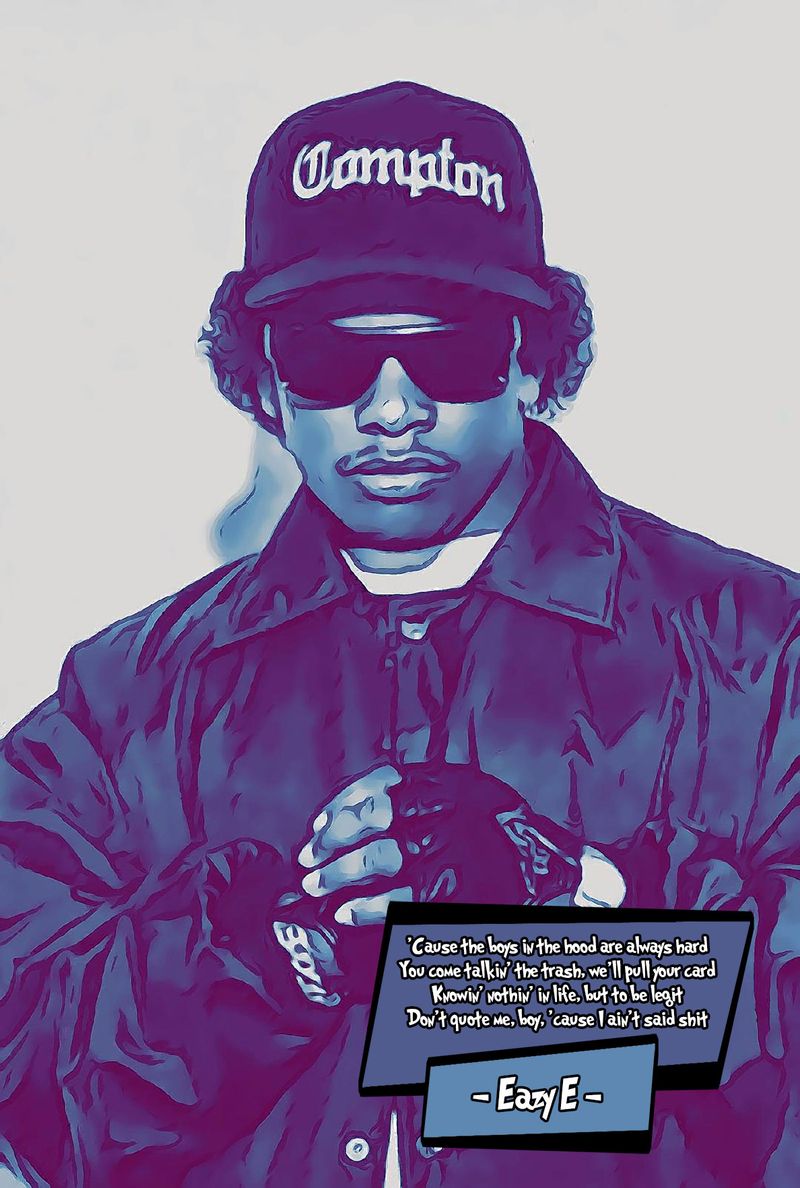 Eazy E — Comic Strip Canvas