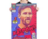 Leo Messi lifestyle mockup — Comic Strip Canvas