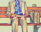 Forrest Gump — Comic Strip Canvas