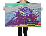 Valentino Rossi lifestyle mockup — Comic Strip Canvas