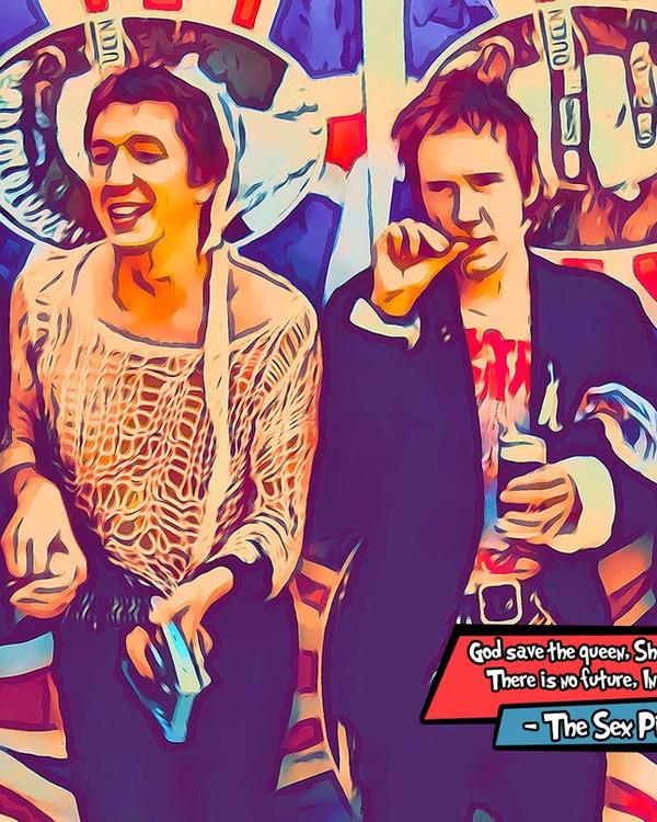 The Sex Pistols — Comic Strip Canvas