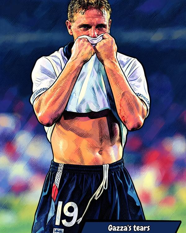 Gazza — Comic Strip Canvas