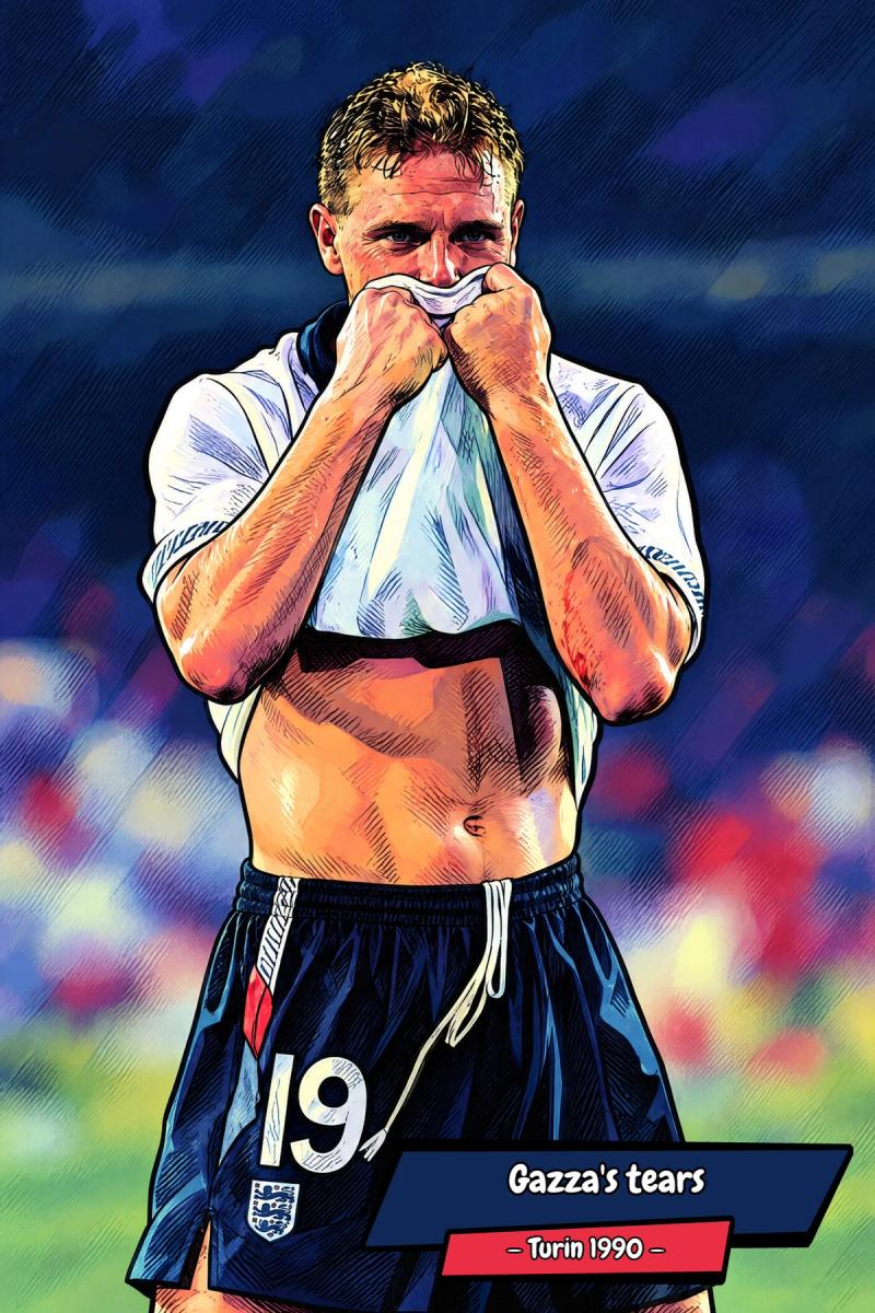 Gazza — Comic Strip Canvas