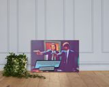 Pulp Fiction lifestyle mockup — Comic Strip Canvas