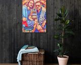 The Big Lebowski lifestyle mockup — Comic Strip Canvas