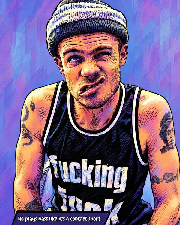 Flea — Comic Strip Canvas