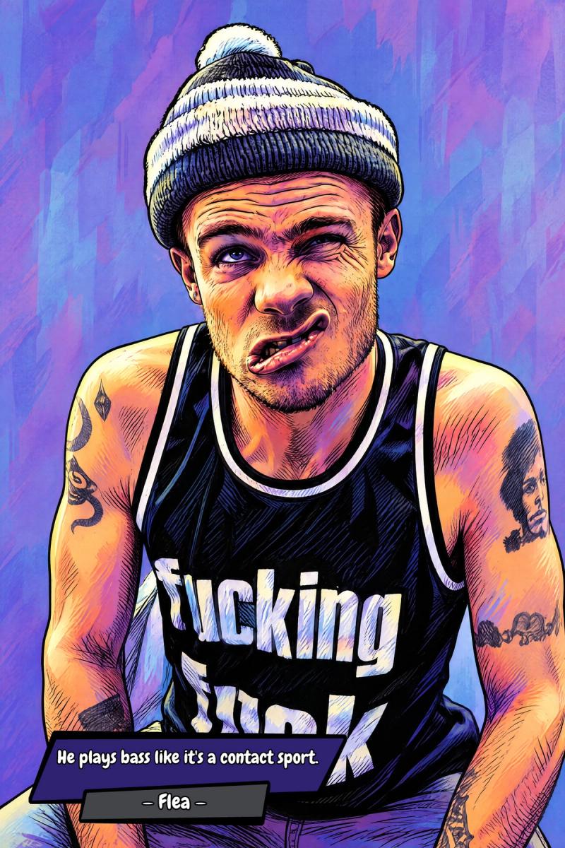 Flea — Comic Strip Canvas