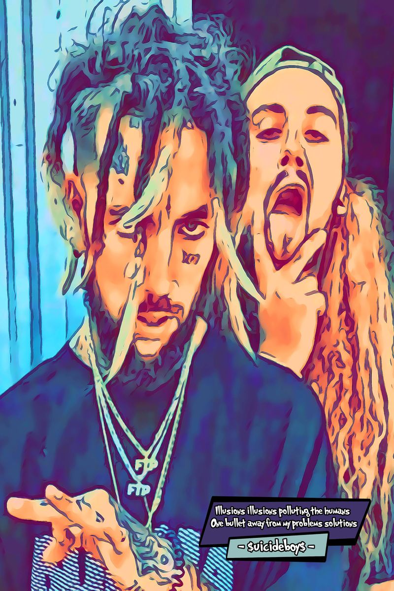 Suicide Boys — Comic Strip Canvas