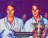 Federer vs Nadal — Comic Strip Canvas