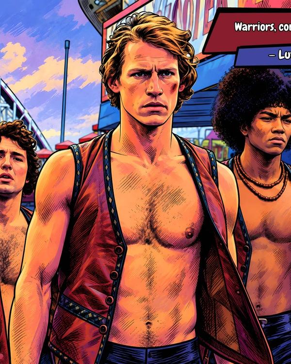 The Warriors — Comic Strip Canvas