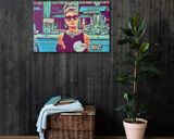 Breakfast At Tiffany's lifestyle mockup — Comic Strip Canvas