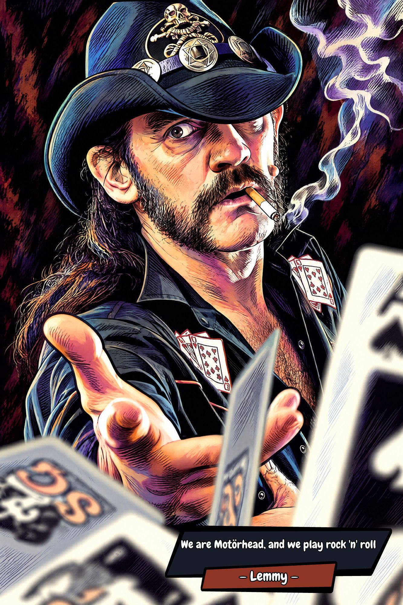 Lemmy — Comic Strip Canvas