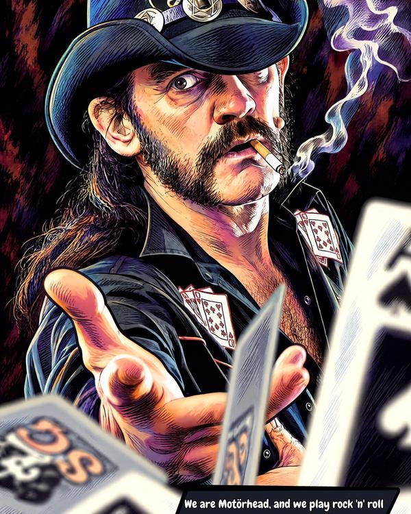 Lemmy — Comic Strip Canvas