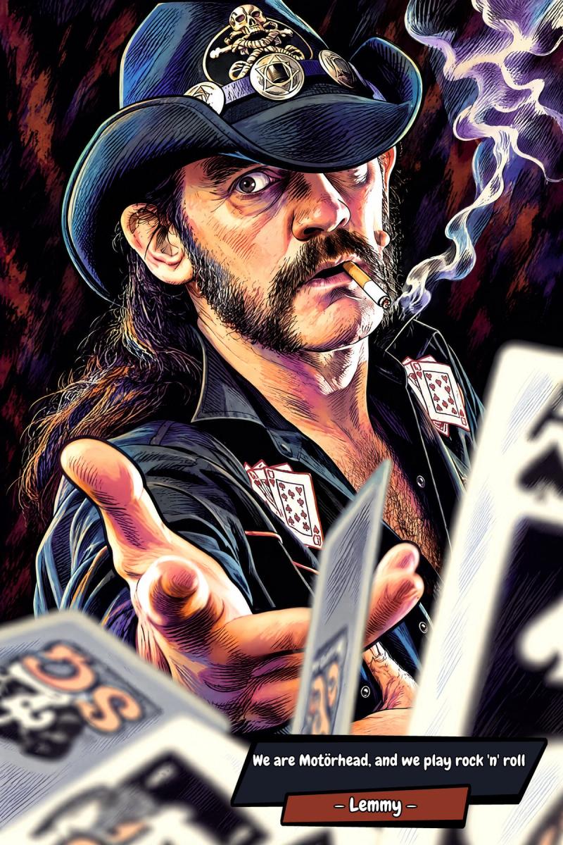 Lemmy — Comic Strip Canvas