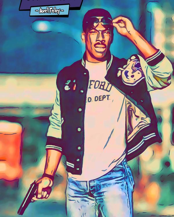 Axel Foley — Comic Strip Canvas