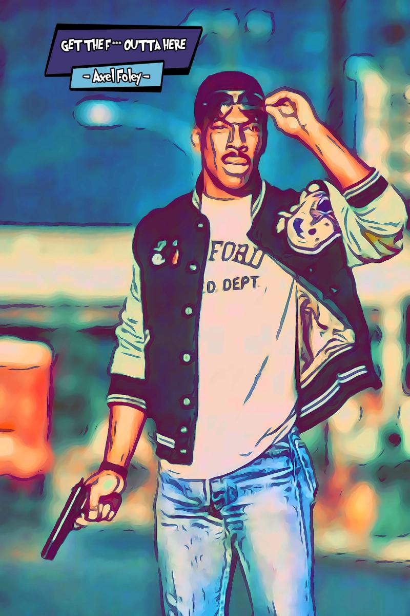 Axel Foley — Comic Strip Canvas