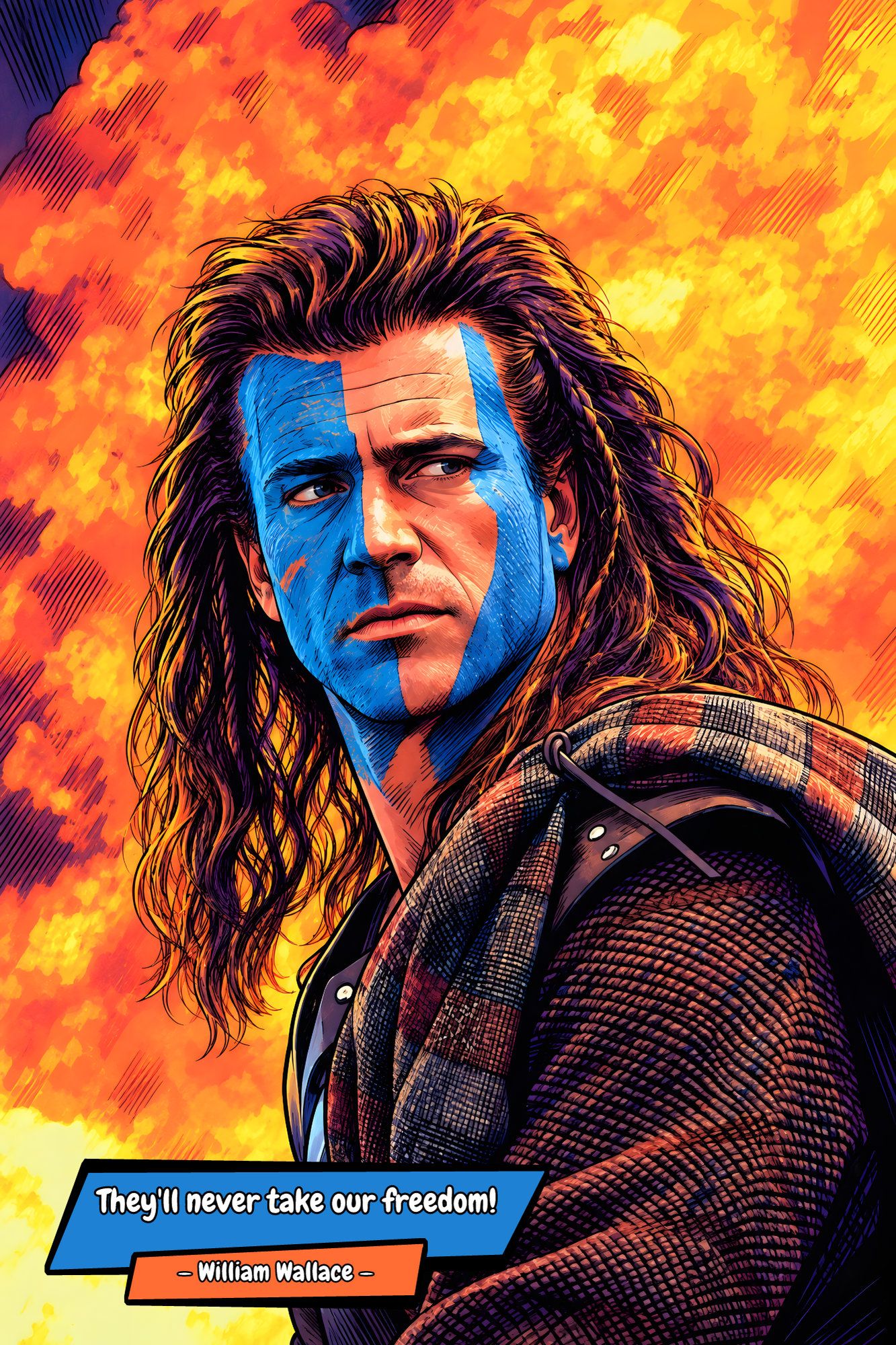 Braveheart — Comic Strip Canvas