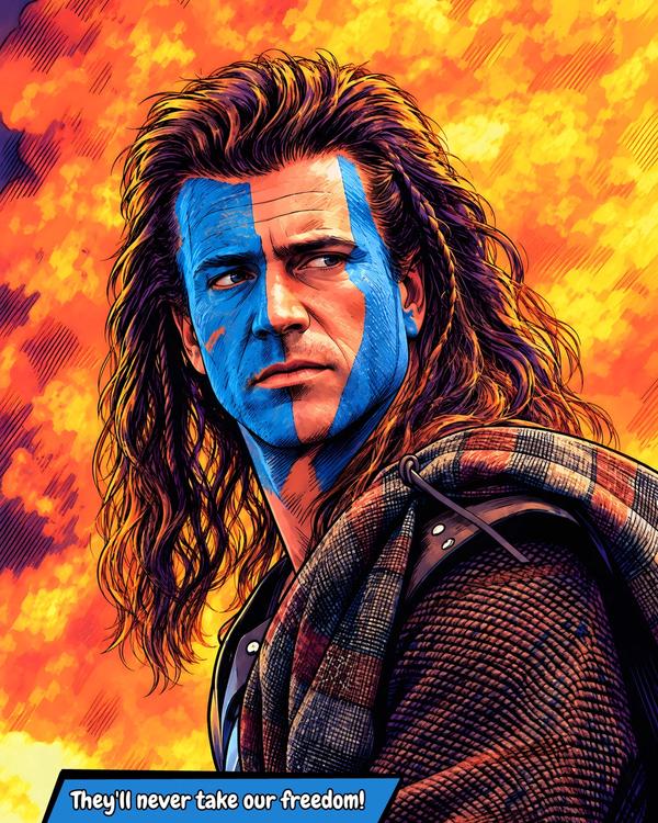 Braveheart — Comic Strip Canvas