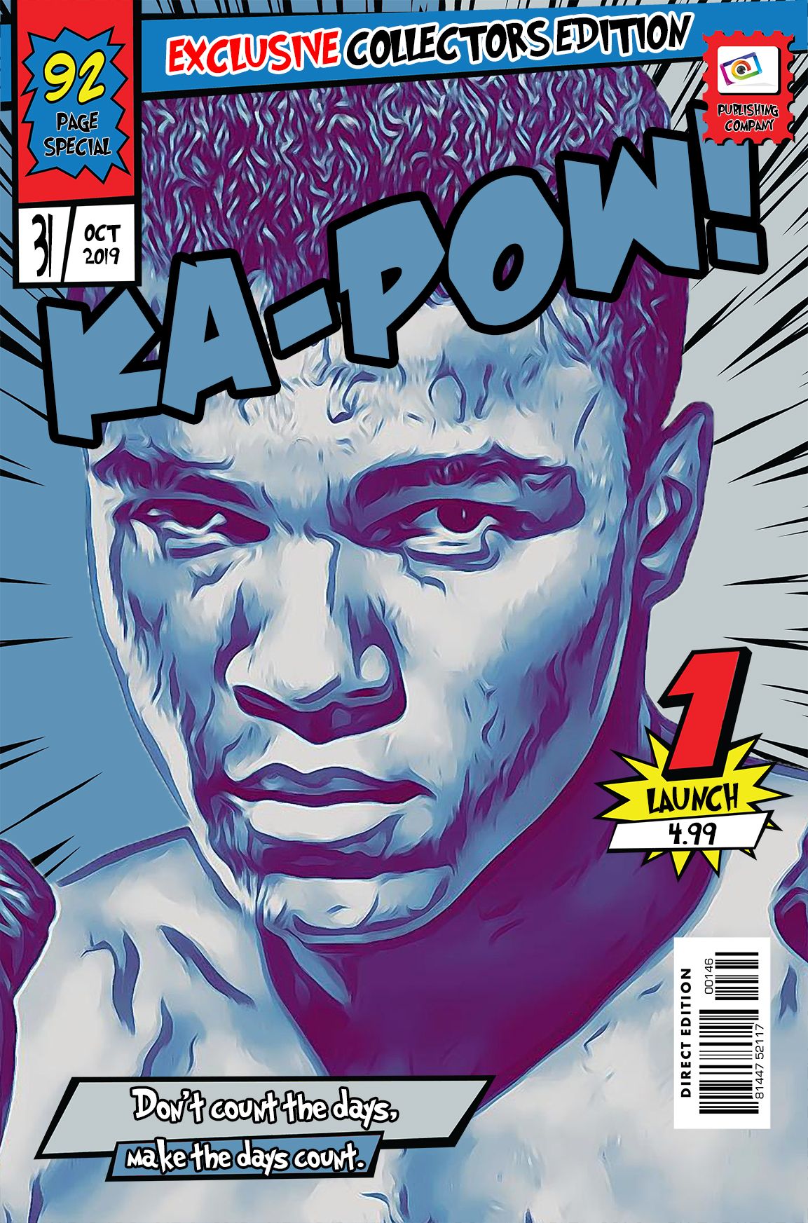Muhammad Ali — Comic Strip Canvas