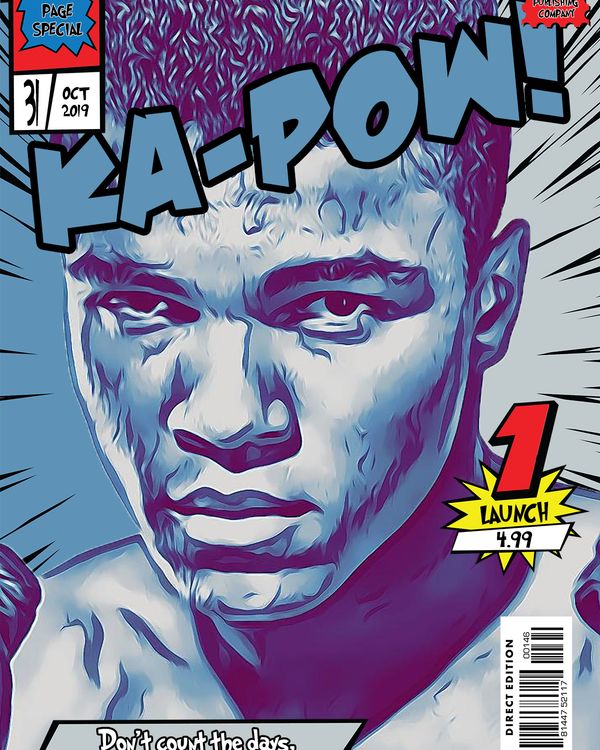 Muhammad Ali — Comic Strip Canvas