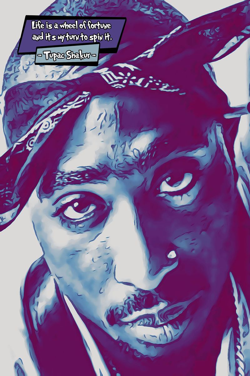 Tupac — Comic Strip Canvas