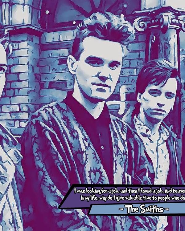 The Smiths — Comic Strip Canvas