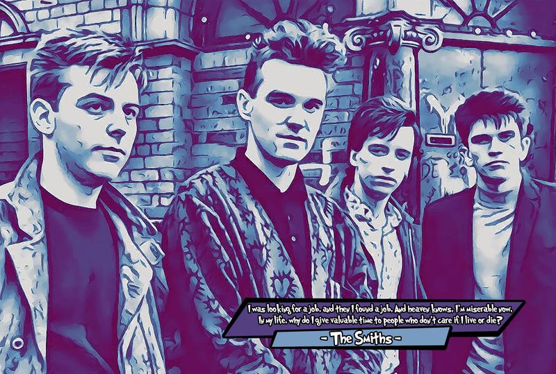 The Smiths — Comic Strip Canvas