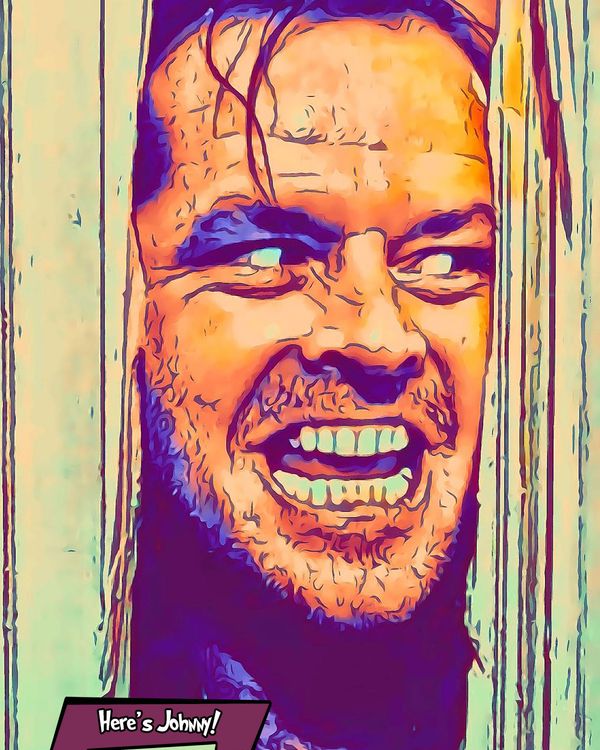 The Shining — Comic Strip Canvas