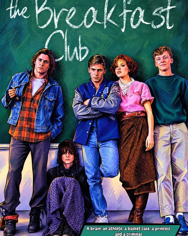 The Breakfast Club — Comic Strip Canvas