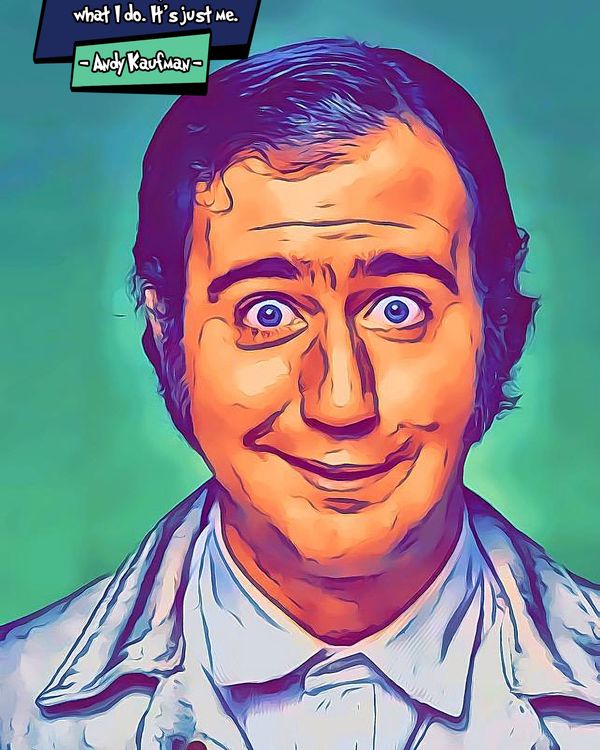 Andy Kaufman — Comic Strip Canvas