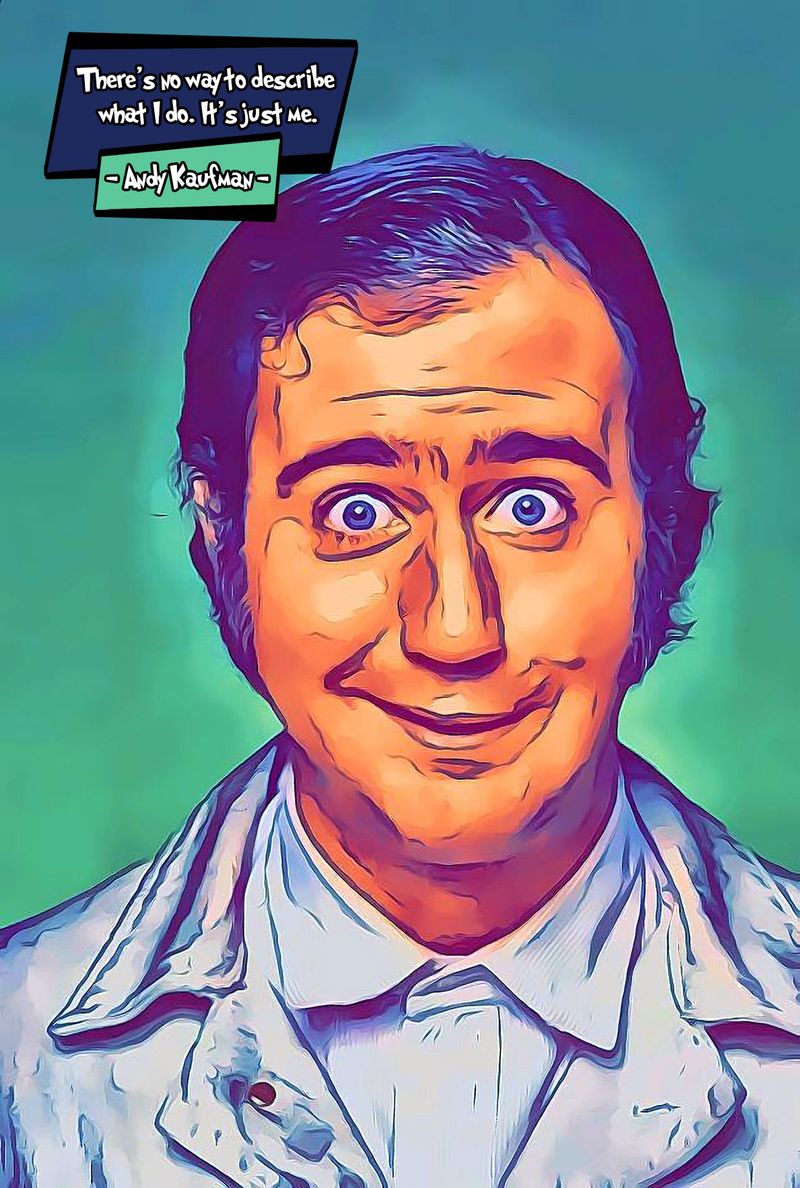 Andy Kaufman — Comic Strip Canvas