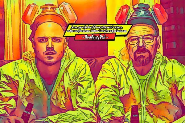 Breaking Bad — Comic Strip Canvas