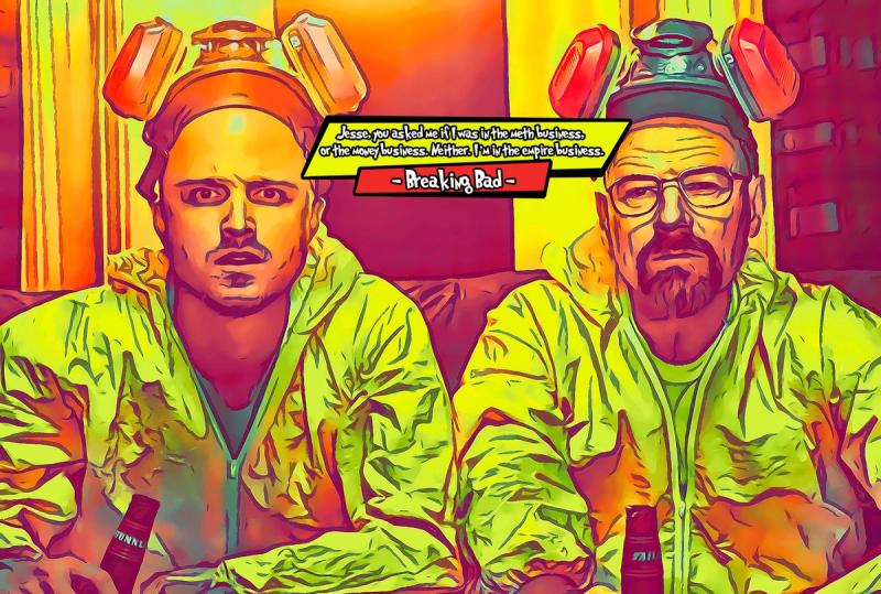 Breaking Bad — Comic Strip Canvas