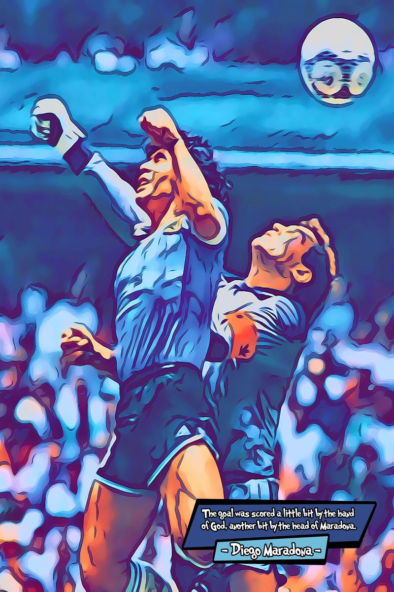 Hand Of God — Comic Strip Canvas