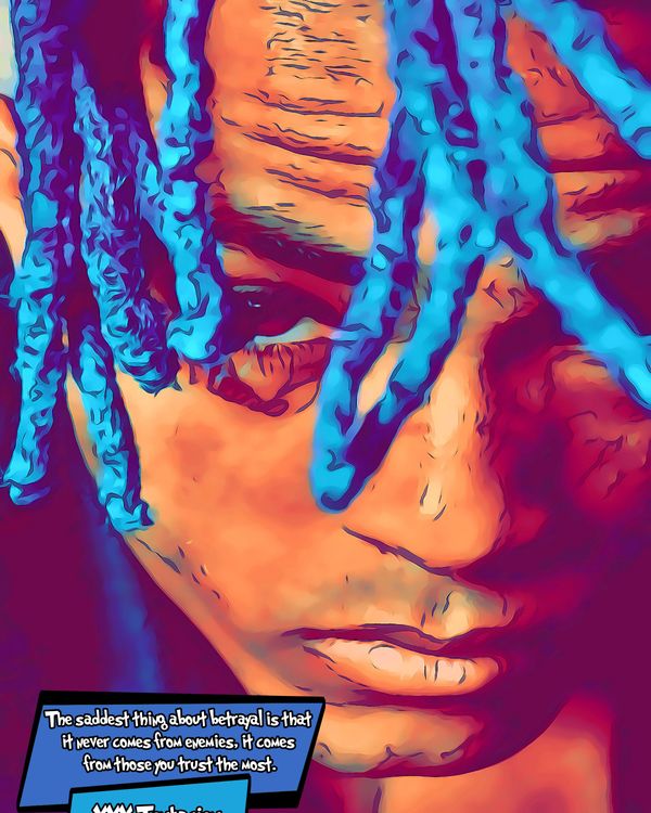 XXXTentacion — Comic Strip Canvas