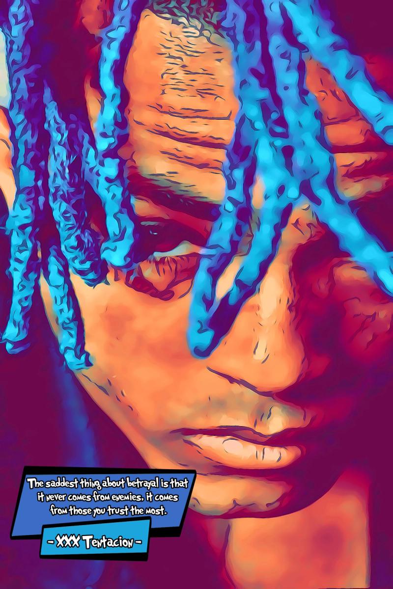 XXXTentacion — Comic Strip Canvas