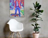 Marty McFly lifestyle mockup — Comic Strip Canvas