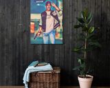 Axel Foley lifestyle mockup — Comic Strip Canvas