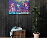 Tyson vs Holyfield lifestyle mockup — Comic Strip Canvas