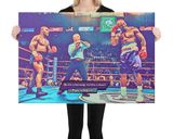 Tyson vs Holyfield lifestyle mockup — Comic Strip Canvas