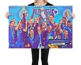 Leicester City FC lifestyle mockup — Comic Strip Canvas