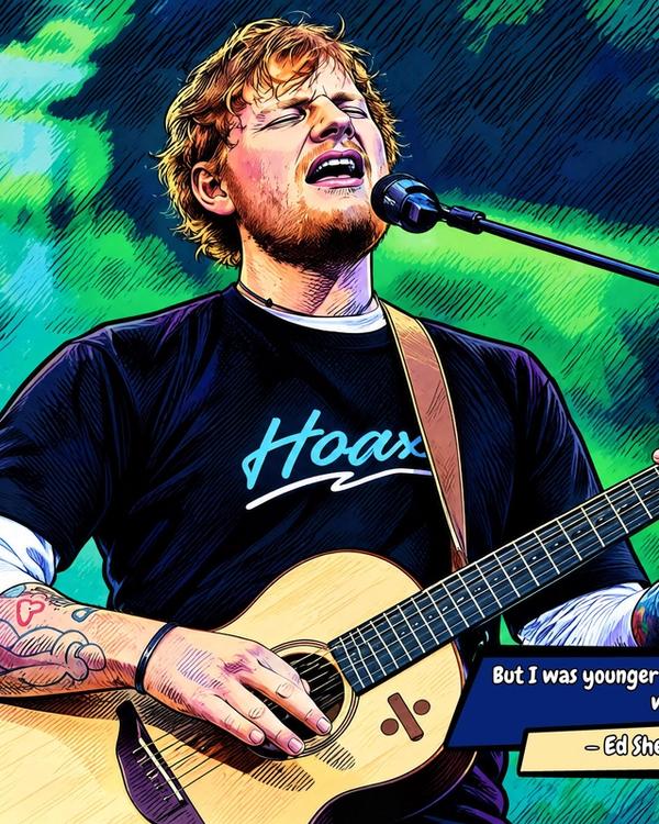 Ed Sheeran — Comic Strip Canvas
