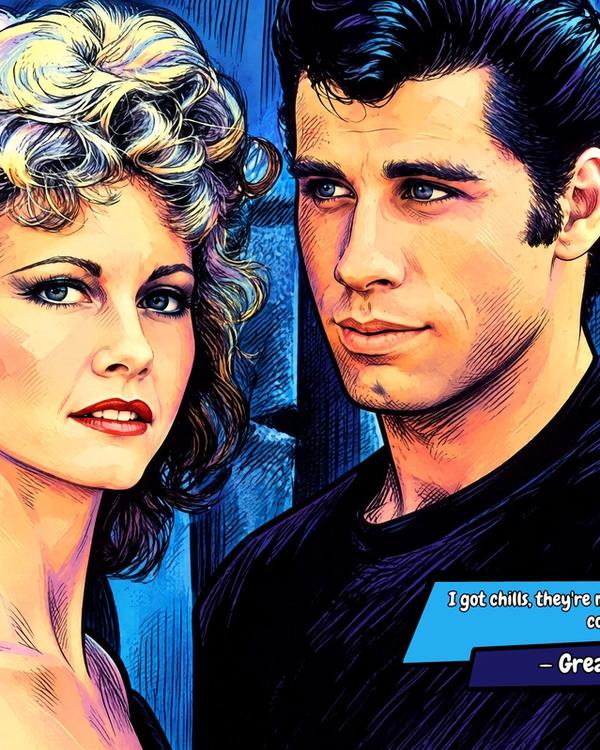 Grease — Comic Strip Canvas