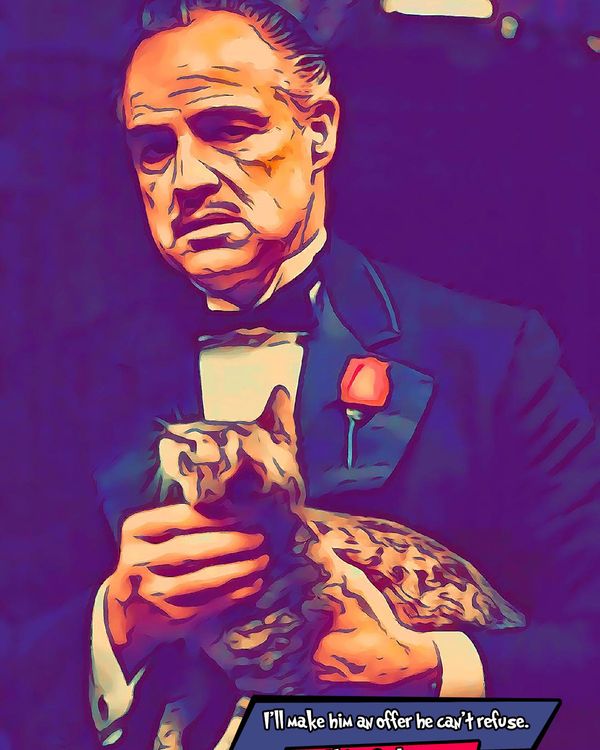 The Godfather — Comic Strip Canvas