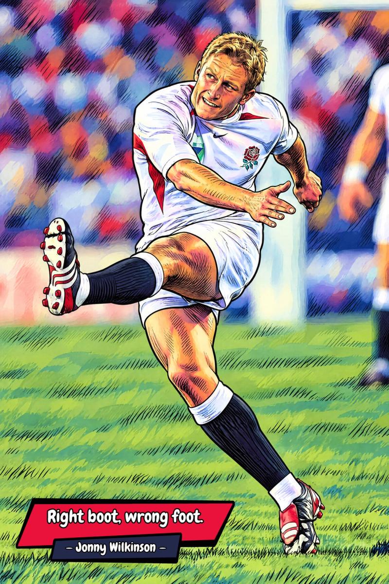 Jonny Wilkinson — Comic Strip Canvas